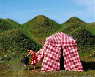 Illustration for article titled Dress Tent Is the Campest Thing in the Art World